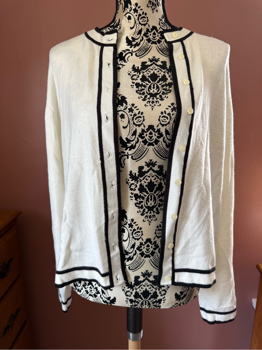 White Button Up Cardigan